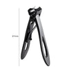A professional stainless steel nail clippers set shown in a dark gray finish.