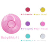 Pink electric baby nail trimmer with color options for different age groups and polishing