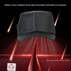 A black LED light bead cap is shown illuminating the surface of the skin with red and near-infrared light.