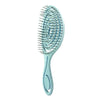 Peigne de coiffure en plastique bleu clair à dents fines pour les soins capillaires