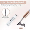 Mini Spiral Brush for Lash Glue-Bond product with black lash glue and bond tweezers
