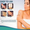 Diagram showing four steps to use medical-grade reusable silicone scar sheets for skin treatment