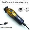 A black Kemel 2000mAh lithium battery with a USB interface and charging cable.
