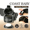 Coast Baby Hairline Powder product shown with packaging and application brush for natural-looking powder.