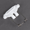 White hair clipper swing head replacement parts kit with a metal spring