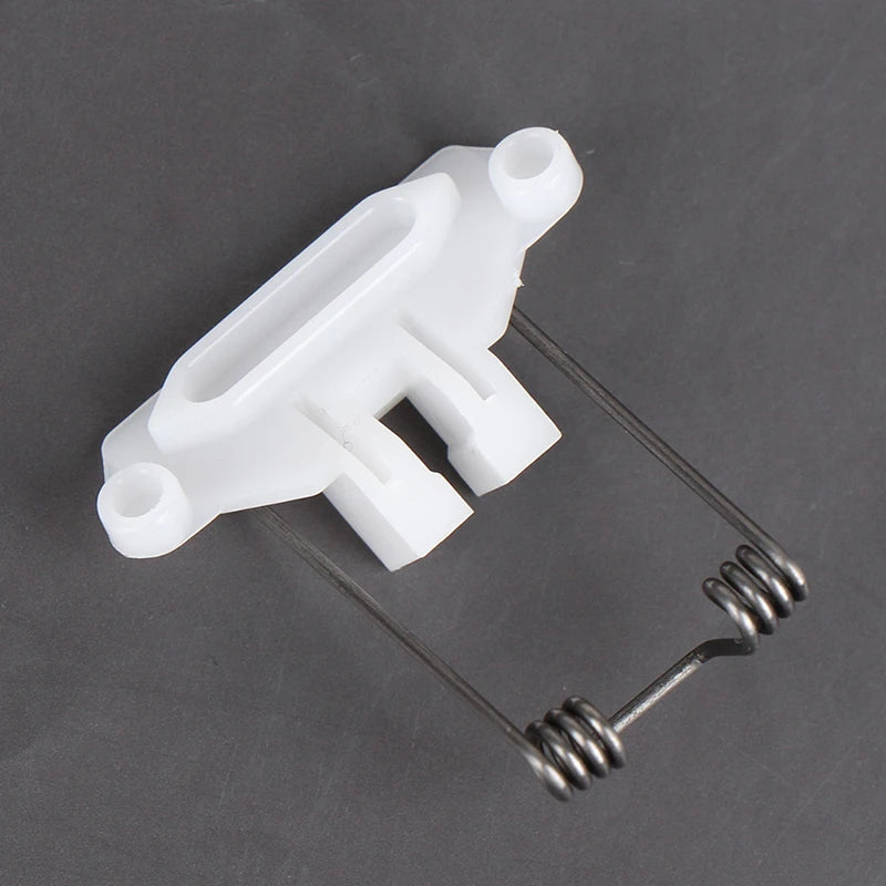 White hair clipper swing head replacement parts kit with a metal spring