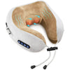 Graues Elektrostirn-Massagergerät mit konturierten Kopf- und Massagepunkten, sichtbaren Wärme- und Vibrationslinien.
