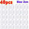 40 pieces of clear silicone toe covers used for foot protection