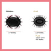 Comparison of an original hair blow dryer brush and a plus version with closer root styling.