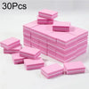 A stack of 30 pink nail and cuticle buffing files in various sizes and shapes.