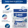 Pack of Oral-B Glide floss picks for deep cleaning and gum care with a Y shaped handle