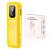 Yellow IPL hair removal device with a box packaging and display showing body face and bikini modes