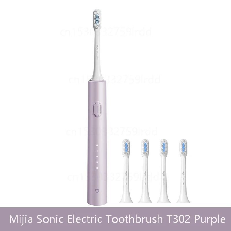 A purple Mijia Sonic Electric Toothbrush T302 shown standing upright.