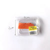 Un emballage plastique transparent contenant un saumon orange, étiqueté 1.2kg pour 2,86 $.