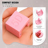 Pink 5D cat eye magnet tool for nail art featuring a square design and finger groove for easy hold