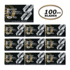 Packung von 10 super Platinum Edelstahl-Rasierklingen mit doppelter Klinge