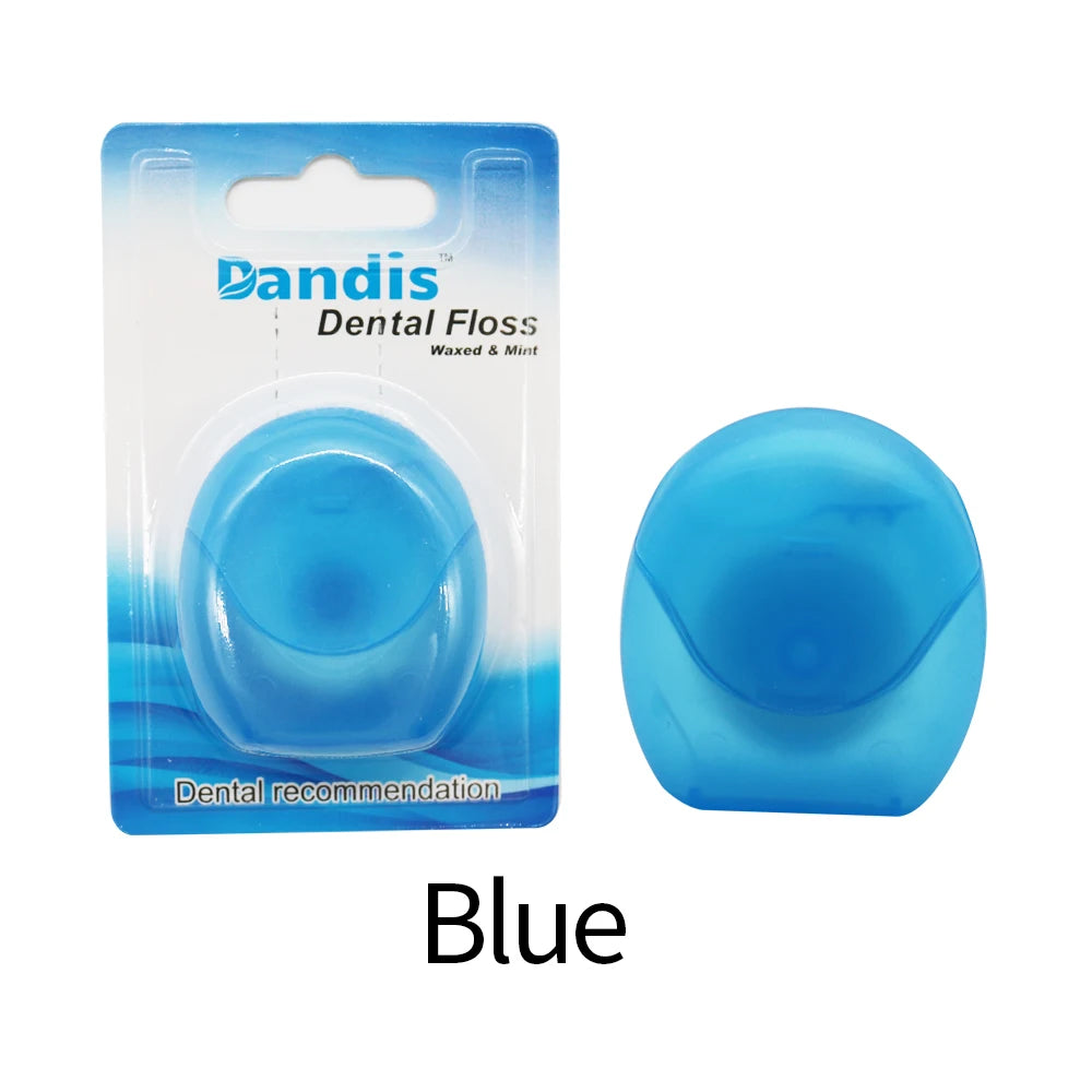 Blue Dandi Dental Floss Waxed & Mint threaders packaged for dental recommendation