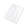 Klare Silikon-Lash-Perm-Pads zum Locken von Wimpern, verpackt in einem klaren Plastikbehälter.