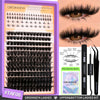 DIY Groinneya lash extension kit including bond and tweezers for upper and bottom lashes