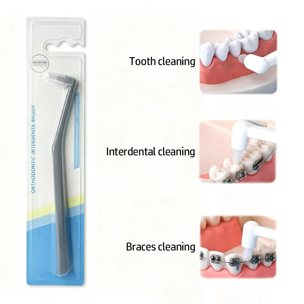 Set weiche Interdentalzahnbürsten für verschiedene Reinigungszwecke, z.B. Zahn-, Interdental- und Brillenreinigung