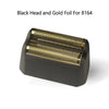 Black head and gold foil for an 8164 replacement shaver blade set.