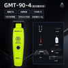 A yellow SMARTBRAIN digital brushless hair clipper is shown with various accessories like blades, oil, and a power cable.