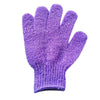 Purple exfoliating mitts for body massage