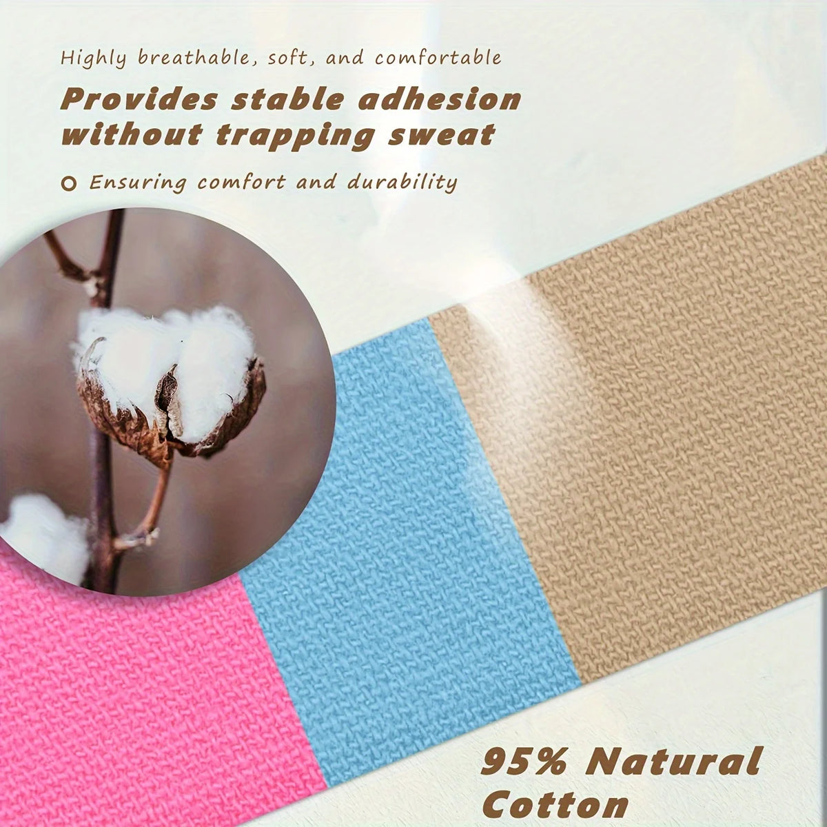 Wiederverwendbares elastisches Gesichts-Liftband in rosa, blau und beige für die Definition der Kieferlinie