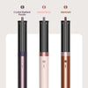 Three hair styling tools in Crystal Radiant Purple, Sunset Rose, and Electrum colors displayed vertically.