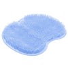 A light blue non-slip shower foot scrubber mat with numerous bristles.