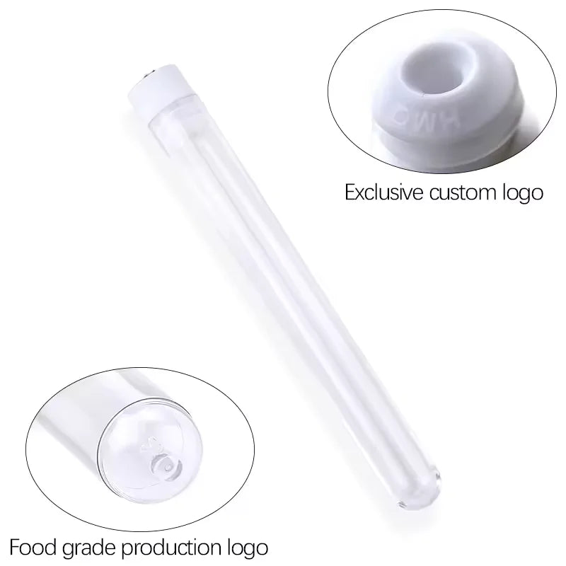 Pince à cils en plastique réutilisable avec logo personnalisé et sceau de production alimentaire
