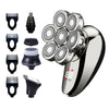 A collection of 5 grooming attachments for an electric shaver kit, including various foils and heads.