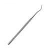 A stainless steel ingrown toenail pedicure tool featuring a slender, curved metal instrument.