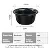 Black ABS bubble bowl used for shaving or cosmetic purposes
