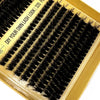 A box of volume lash clusters for DIY eyelash extensions featuring black lashes.