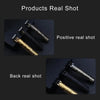 A professional wireless beard shaver trimmer shown in positive and back shots, highlighting its design.