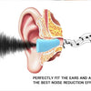 Diagramme montrant comment les bouchons d'oreille à réduction de bruit ultra-doux s'insèrent dans l'oreille pour obtenir la m