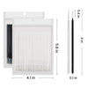 A set of bulk eyelash extension cleaning swabs with individual swabs measuring 0.4 inches long.