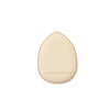 A round, beige silicone applicator tool shaped like an egg for foundation application.