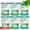Pack of three Rimi Smile dental floss picks in mint flavor with a green and white polka dot patterned case