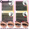 Un ensemble de clusters de cils DIY Queenice de différentes longueurs, densité et styles.