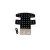 Black scalp massager cap with multiple infrared red lights