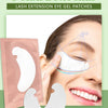 Patchs de gel pour extensions de cils en forme de U sur l'œil d'une femme pour l'application.