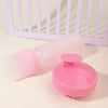 Peigne applicateur de teinture capillaire en silicone rose avec un cap arrondi