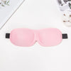 A pink comfortable 3D sleep mask designed for light blocking.