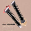 A set of three angled contour and foundation brushes shown against a neutral background.