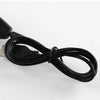 Black electric twist braiding tool with a cord and connector.