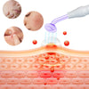 A high-frequency skin rejuvenation wand is shown applying treatment to the skin surface.