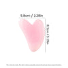 Masajeador facial de cera rosa en forma de corazón, dimensiones 5.8 cm / 2.28 in