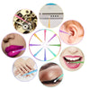Collection de micro-pinceaux applicateurs en cristal pour le travail de détail sur cheveux et extensions.